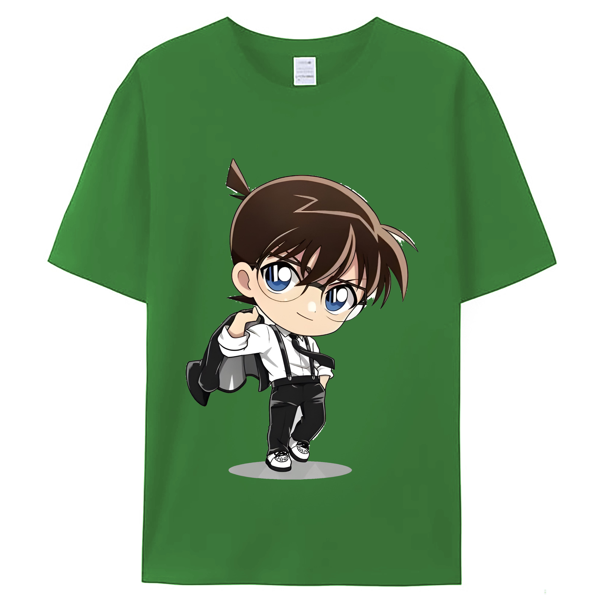 （画像用） 名探偵コナン 江戸川 コナン Detective Conan Conan Edogawa レディースカジュアルプリントTシャツ（綿100％）